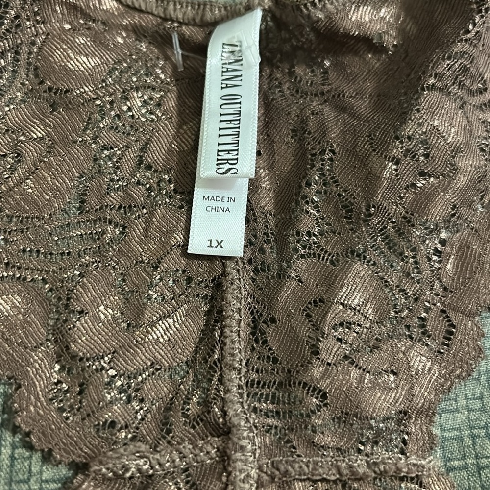 NWOT 1X Zenana Lace Bralette in Mocha Brown - Picture 2 of 4